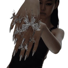 Load image into Gallery viewer, &#39;DreamFlow&#39; Melting  Butterfly Cyberpunk Rings - AlielNosirrah

