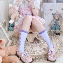 Load image into Gallery viewer, &#39;Dreamcatcher&#39; Dark Kawaii Goth Socks AlielNosirrah
