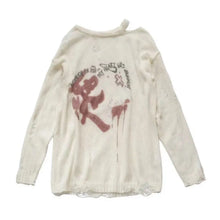 Load image into Gallery viewer, &#39;Dreamcore&#39; Oversized Alt Vague Printed Knitted Top
