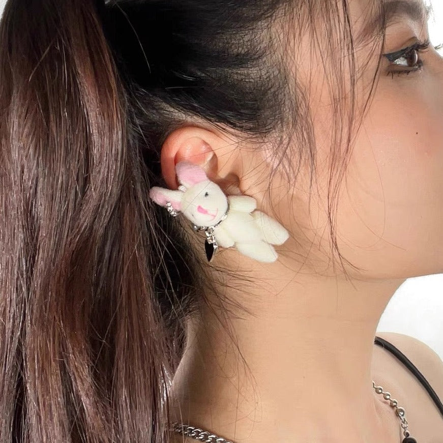 'Dubi-Duba' Kawaii Bear & Rabbit Earring AlielNosirrah