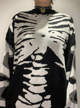 Load image into Gallery viewer, &#39;Fake body&#39; Oversized Unisex Dark Skeleton Sweater AlielNosirrah
