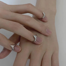 Load image into Gallery viewer, &#39;Fingertips&#39; Future Steel Punk Nail Rings Set AlielNosirrah
