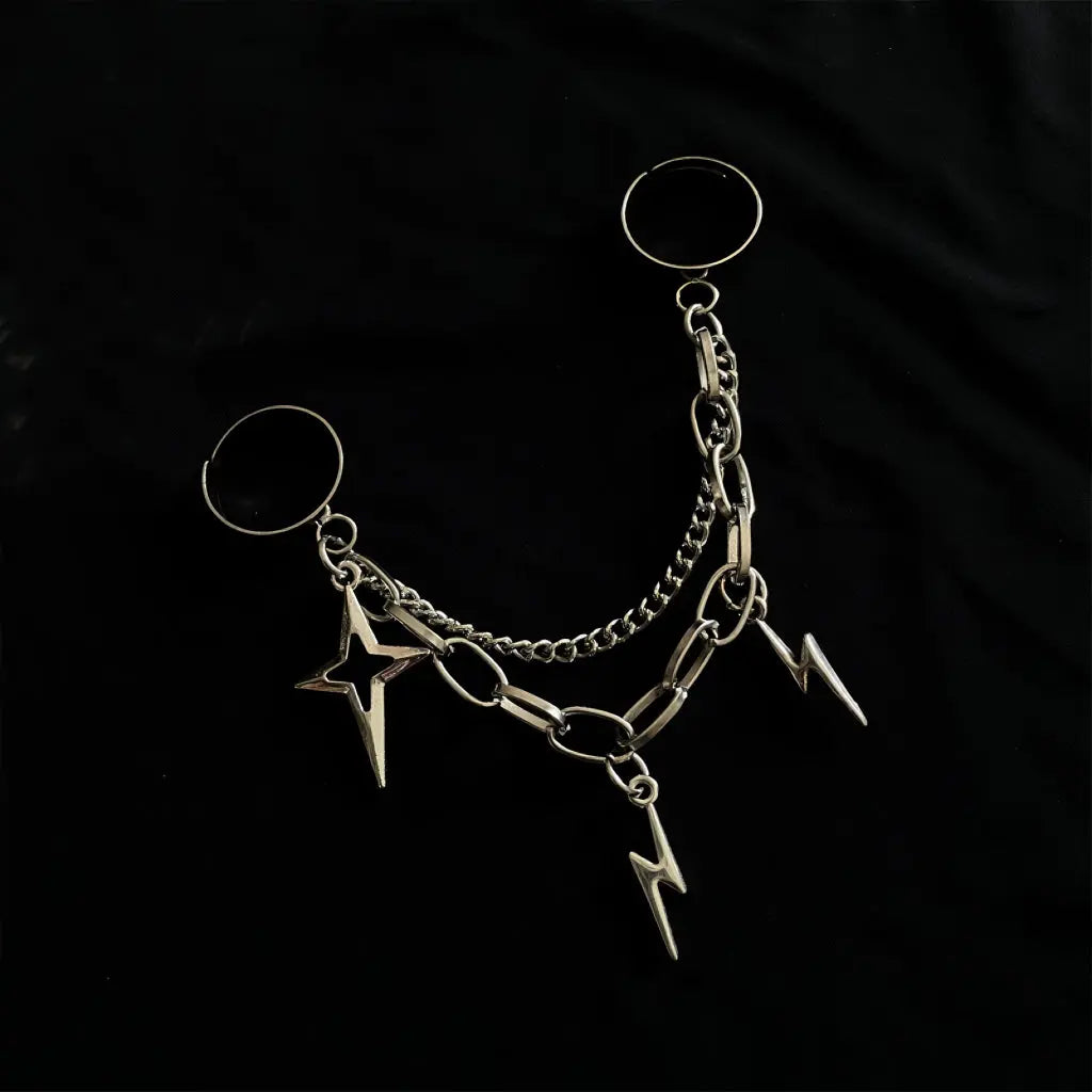 'Flash' Future Edgy Chained Rings Set AlielNosirrah