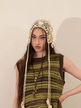 Load image into Gallery viewer, &#39;Flower Basket&#39; Fairy Grunge Crochet Hat AlielNosirrah
