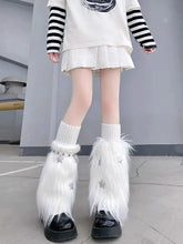 Load image into Gallery viewer, &#39;Fluff Doll&#39; Star Fur Kawaii Leg Warmers AlielNosirrah
