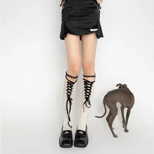 Load image into Gallery viewer, &#39;Fondant&#39; Kawaii Goth Leg Tights Socks AlielNosirrah
