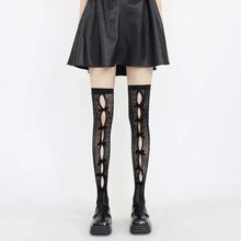 Load image into Gallery viewer, &#39;Fruit Tart&#39; Bow-tie Fishnet Long Tights AlielNosirrah
