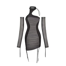 Load image into Gallery viewer, &#39;Galaxy&#39; Tech-wear Grey Patchwork Dress AlielNosirrah
