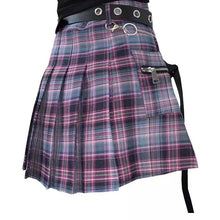 Load image into Gallery viewer, &#39;Gamer Girl&#39; Neon Purple Pleated Skirt AlielNosirrah
