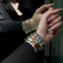 Load image into Gallery viewer, &#39;Ghost Hands&#39; Skeleton Dark Bracelet AlielNosirrah
