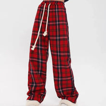 Load image into Gallery viewer, &#39;Gimme Gimme&#39; Punk Red Checkerboard Pants AlielNosirrah
