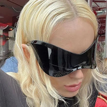 Load image into Gallery viewer, &#39;Glider&#39; Streamlined futuristic oversized sunglasses AlielNosirrah
