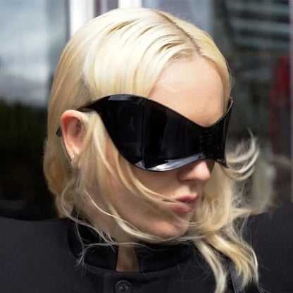 'Glider' Streamlined futuristic oversized sunglasses AlielNosirrah