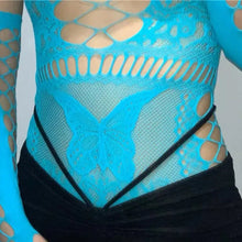 Load image into Gallery viewer, &#39;Hallucination Pastel Hollow Out Stretchy Top AlielNosirrah
