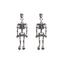 Load image into Gallery viewer, &#39;Hang&#39; Dark Punk Alloy Skull Earrings AlielNosirrah
