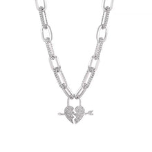 Load image into Gallery viewer, &#39;Heartbreaker&#39; Grunge Shinning Chained Necklace - AlielNosirrah
