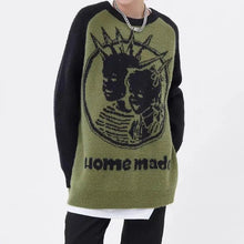 Load image into Gallery viewer, &#39;Homemade&#39; Oversized Unisex Punk Graffiti Sweater AlielNosirrah
