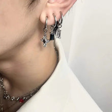 Load image into Gallery viewer, &#39;Ice Cubes&#39; Unisex Zircon Cross Earrings Set AlielNosirrah

