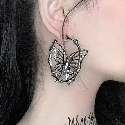 'Insominia' Butterfly Shape Pendant Earrings - AlielNosirrah