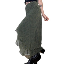 Load image into Gallery viewer, &#39;Jade&#39; Grunge Fairy Chiffon Midi Skirt AlielNosirrah
