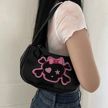 Load image into Gallery viewer, &#39;Killer Bag&#39; Skull Bones Underarm Bag AlielNosirrah
