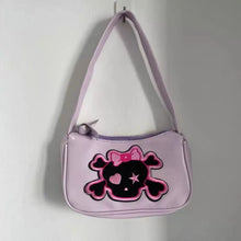 Load image into Gallery viewer, &#39;Killer Bag&#39; Skull Bones Underarm Bag AlielNosirrah
