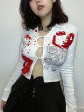 Load image into Gallery viewer, &#39;Killer Queen&#39;Punk Stretchy Graffiti Shirts Top AlielNosirrah
