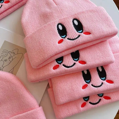 'Kirby' Knitted Pink Kawaii Beanie Hat AlielNosirrah