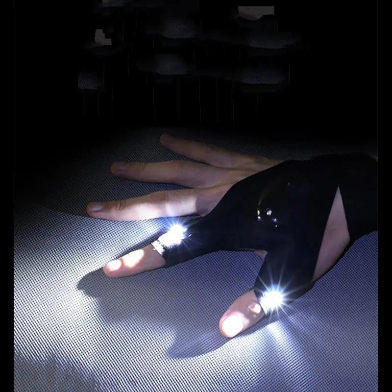 'Laser' Magic Strap Waterproof  LED Tech-wear Gloves - AlielNosirrah