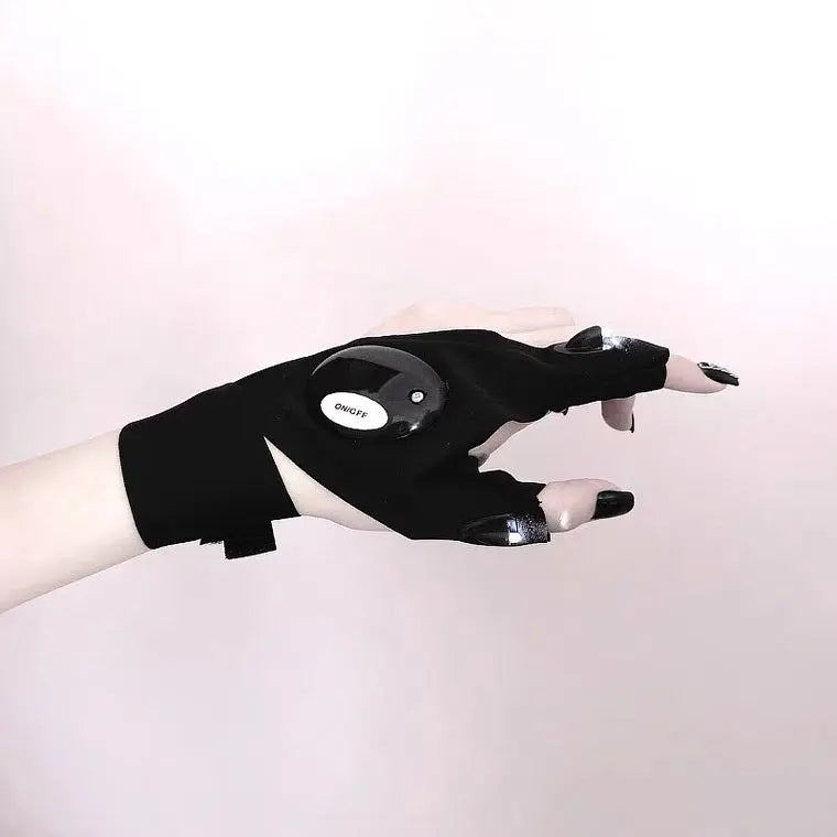 'Laser' Magic Strap Waterproof  LED Tech-wear Gloves - AlielNosirrah