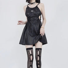 Load image into Gallery viewer, &#39;Lash Up&#39; PU Leather Hollow Out Backless Dress AlielNosirrah
