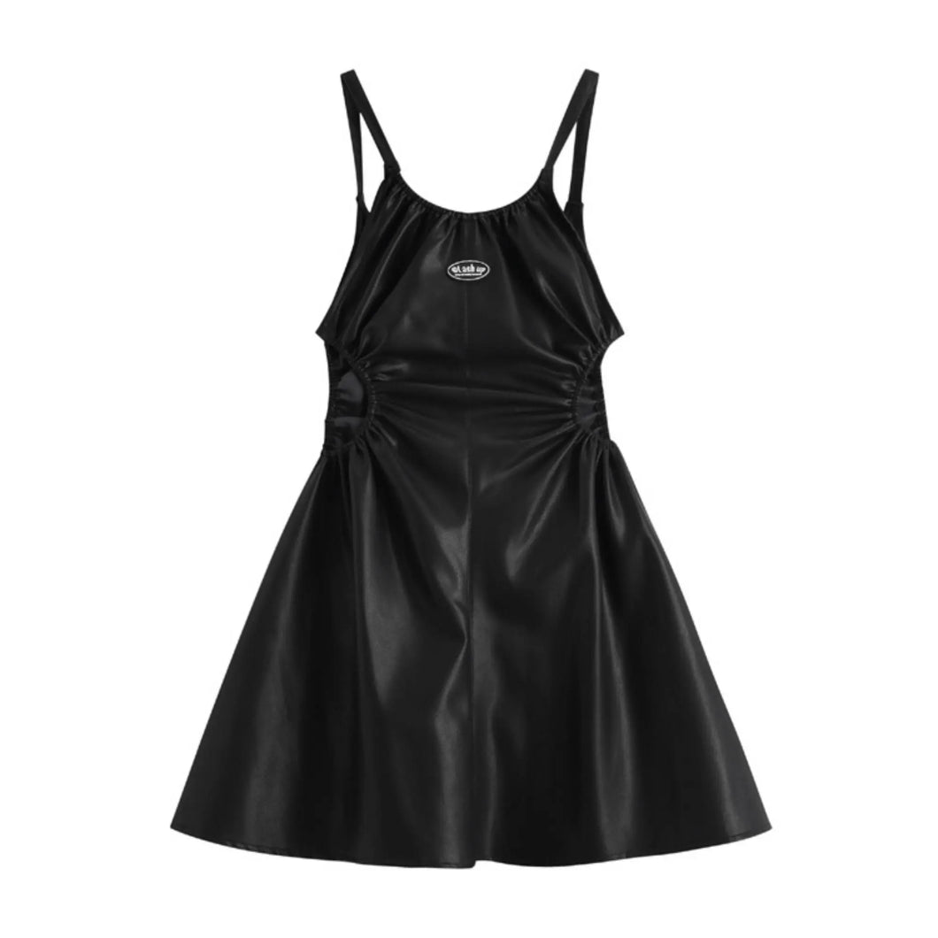 'Lash Up' PU Leather Hollow Out Strappy Dress AlielNosirrah