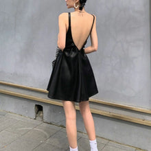Load image into Gallery viewer, &#39;Lash Up&#39; PU Leather Hollow Out Strappy Dress AlielNosirrah
