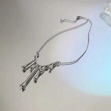 Load image into Gallery viewer, &#39;Lava&#39; Dripping Lava Gold Silver Necklace - AlielNosirrah
