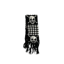 Load image into Gallery viewer, &#39;Lich&#39; Punk y2k Harajuku knitted skull scarf AlielNosirrah
