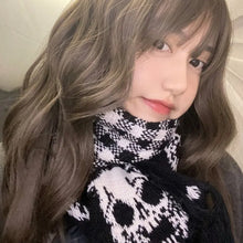 Load image into Gallery viewer, &#39;Lich&#39; Punk y2k Harajuku knitted skull scarf AlielNosirrah
