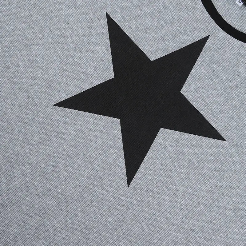 'Lost Star' Star Prints Oversized Top AlielNosirrah