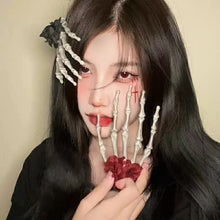 Load image into Gallery viewer, Lycoris&#39; Flower Skull Hand Hair Pins AlielNosirrah
