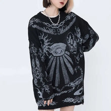 Load image into Gallery viewer, &#39;Made Extreme&#39; Oversized Dark Goth Graffiti Sweater AlielNosirrah
