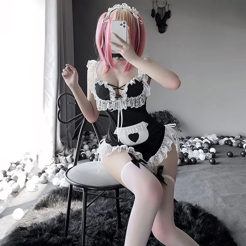 'Maid Cafe' Maid Kawaii Lingerie Costume Set AlielNosirrah