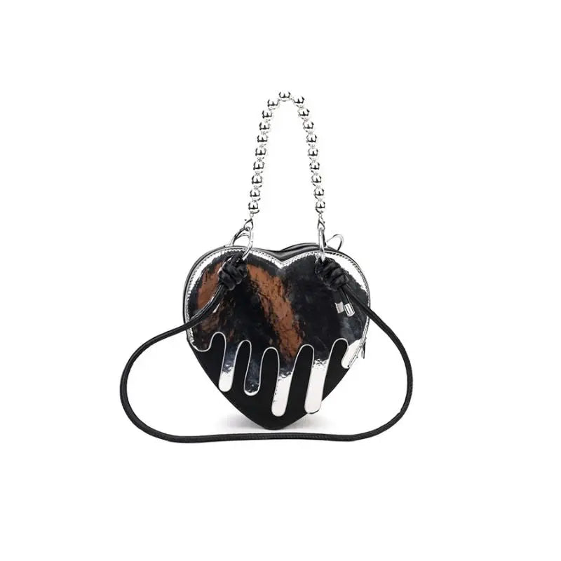 'Melting Heart' Dark Y2k Chain Bag AlielNosirrah