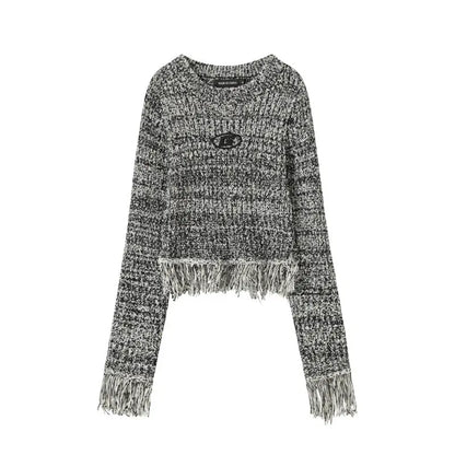 'Meteorite' Grunge Knitted Tassel Sweater Top AlielNosirrah
