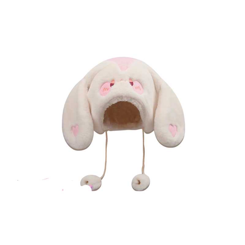 'Mini Lop' Fluffy Kawaii Pink Rabbit Winter Hat AlielNosirrah
