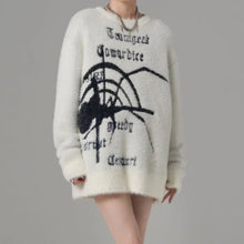 Load image into Gallery viewer, &#39;Misumena&#39; Dark Spider Web Sweater AlielNosirrah
