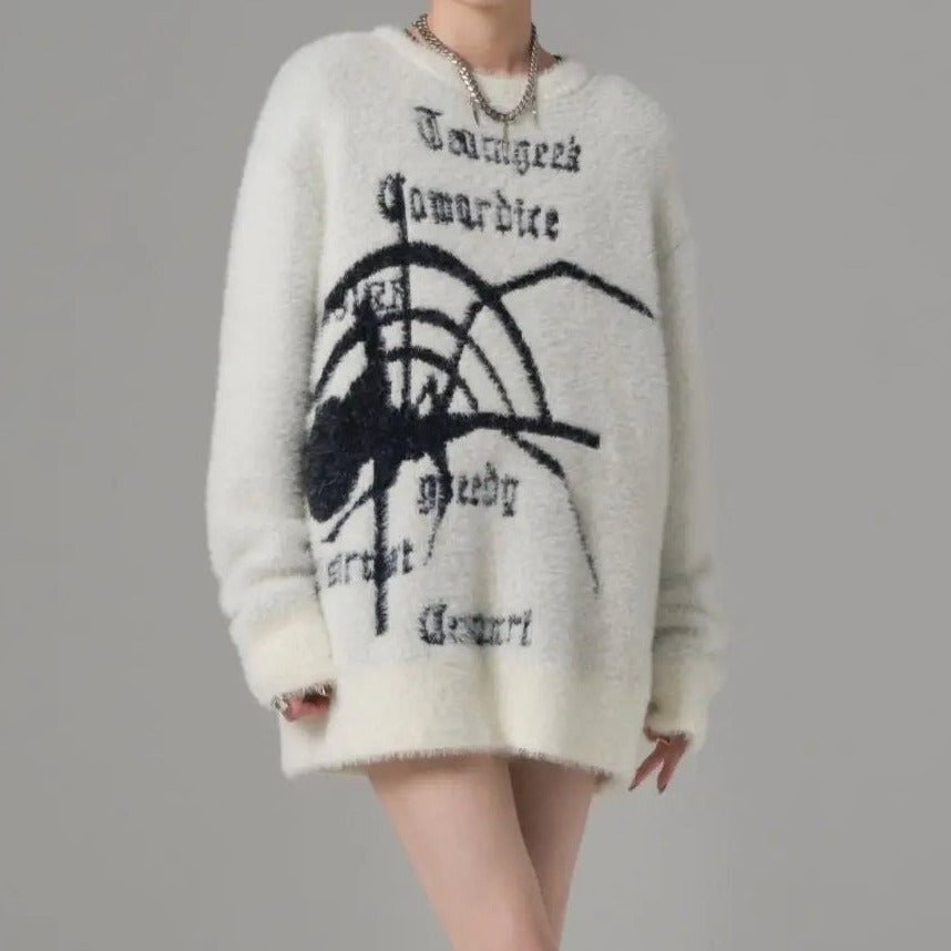 'Misumena' Dark Spider Web Sweater AlielNosirrah