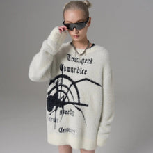 Load image into Gallery viewer, &#39;Misumena&#39; Dark Spider Web Sweater AlielNosirrah
