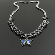 Load image into Gallery viewer, &#39;Morpho&#39; Hip Hop Butterfly OT Buckle Necklace AlielNosirrah
