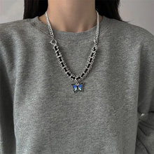 Load image into Gallery viewer, &#39;Morpho&#39; Hip Hop Butterfly OT Buckle Necklace AlielNosirrah
