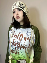 Load image into Gallery viewer, &#39;Moss Girl&#39; Grunge Patchwork Graffiti Top AlielNosirrah
