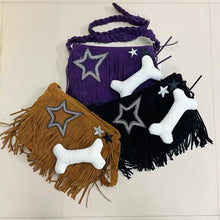 Load image into Gallery viewer, &#39;Naughty Dog&#39; Tassel Grunge Star &amp; Bone Crossbody Bag AlielNosirrah
